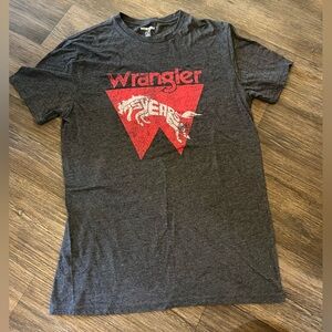 Wrangler Tee - Men’s - Gray - Western - Cowboy - Graphic T-Shirt